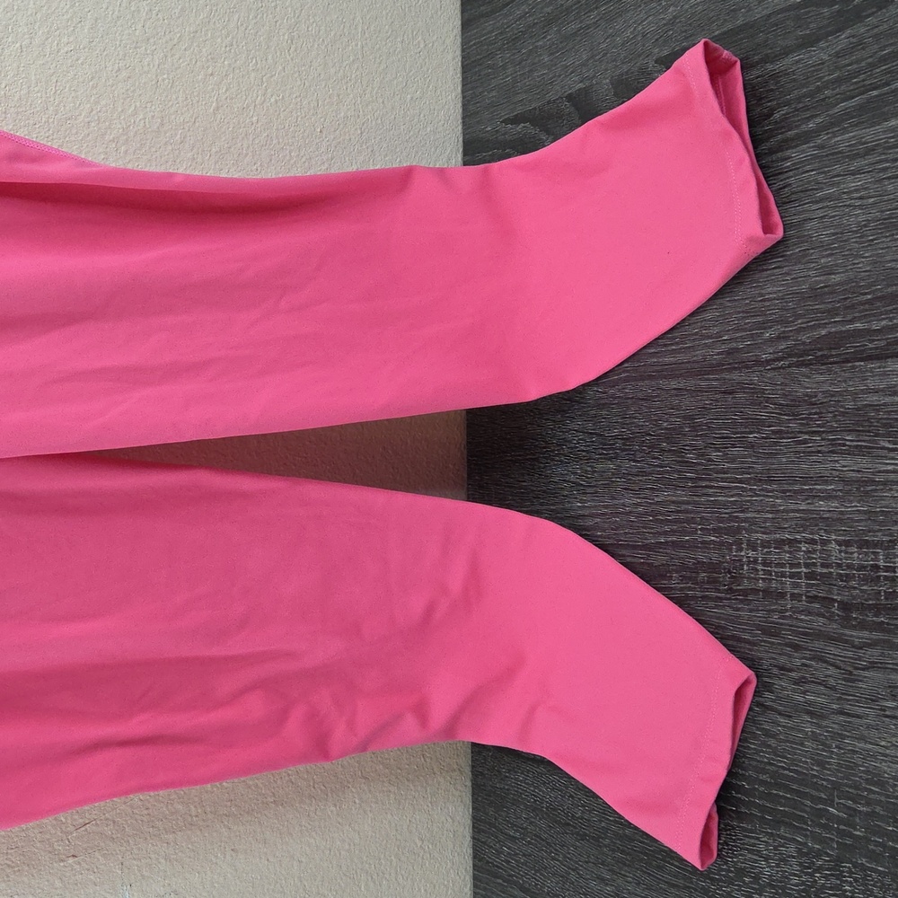 Baleaf Womans Leggings LARGE Hot Pink 80 nylon 20Spandex EUC - Picture 2 of 16